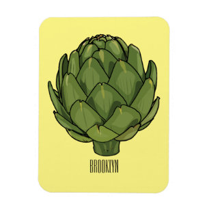 Ímã Ilustração de desenho animado do Artichoke
