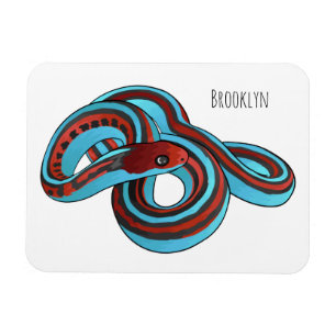 Ímã Ilustração de desenho animado do cobra de garter d