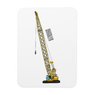 Ímã Ilustração de desenho animado do Dragline escavato