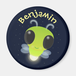 Imã Ilustração de desenho animado do inseto brilhant