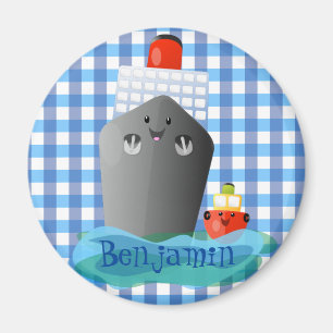 Imã Ilustração de desenho animado do revestimento do