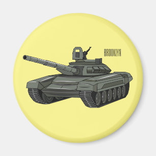Imã Ilustração de desenho animado do Tanque