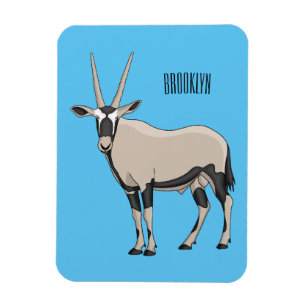 Ímã Ilustração de desenho animado Oryx