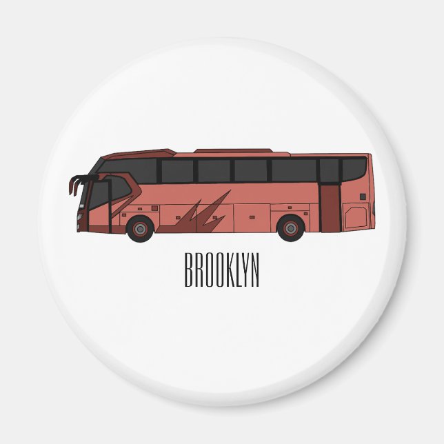 Imã Ilustração de desenho de barramento (Frente)