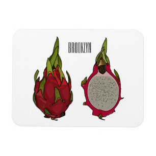 Ímã Ilustração de desenho de fruta do dragão