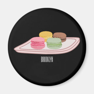 Imã Ilustração de desenho de Macaron