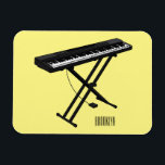 Ímã Ilustração de desenho de piano de teclado<br><div class="desc">Ilustração de desenho de piano de teclado</div>
