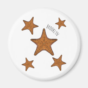 Imã Ilustração de desenho de Starfish