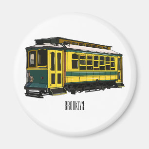 Imã Ilustração de desenho do carrinho de Mata