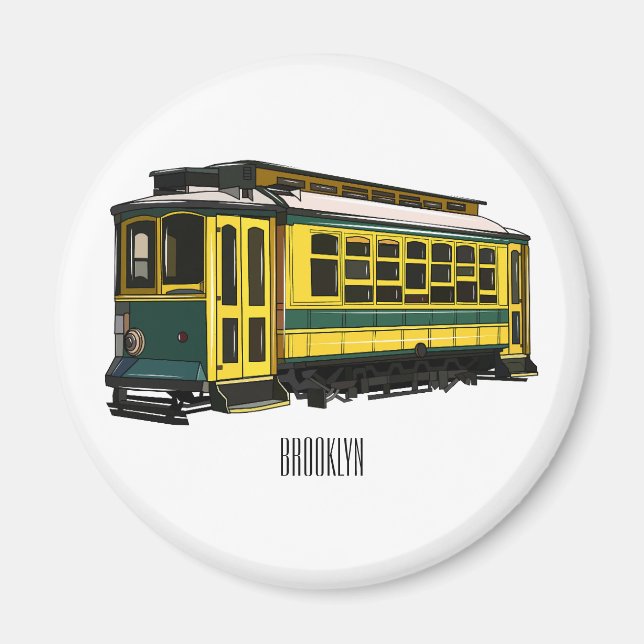 Imã Ilustração de desenho do carrinho de Mata (Frente)