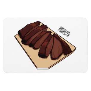 Ímã Ilustração de desenho do peito de carne