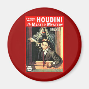Imã Ilustração de Estilo de Ficção Pulp Harry Houdini