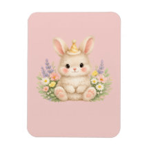 Ilustração de Flor Silvestre Coelhinho Pastel