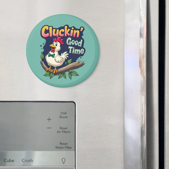 Imã Ilustração de Galinha Engraçada de Bom Tempo (In Situ (Fridge))