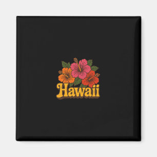 Imã Ilustração de Hibisco do Havaí Férias Havaianas 1