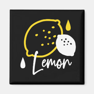 Imã Ilustração de Limão de abstrato - Citrinos frescos