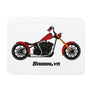 Ímã Ilustração de moto estilo Chopper