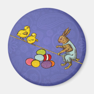 Imã Ilustração de ovos de pintinhos do coelho da Pásco