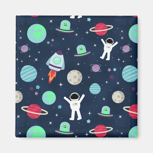 Imã ilustração de padrão espacial (Frente)