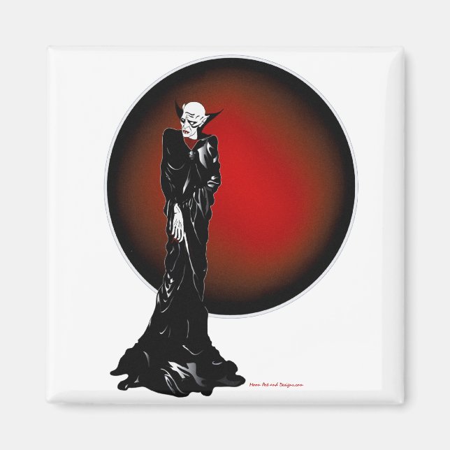 Imã Ilustração de Pensamentos Escuros (Frente)