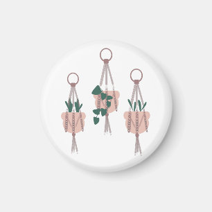 Imã Ilustração de Plantador de Vasos de Plantas Pendur