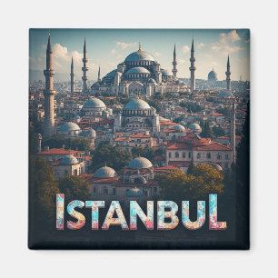Imã Ilustração de ponto turístico de viagem Istambul T