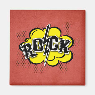 Imã Ilustração de rock estilo cômico