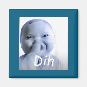 Imã Ilustração de Rotação Cerebral do Meme Ai Baby Dih