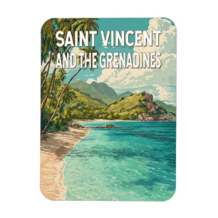Ímã Ilustração de São Vicente e Granadinas