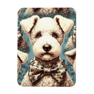 Ímã Ilustração de Terrier Bedlington Retro