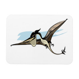 Ímã Ilustração De Um Dinossauro Pteranodon.