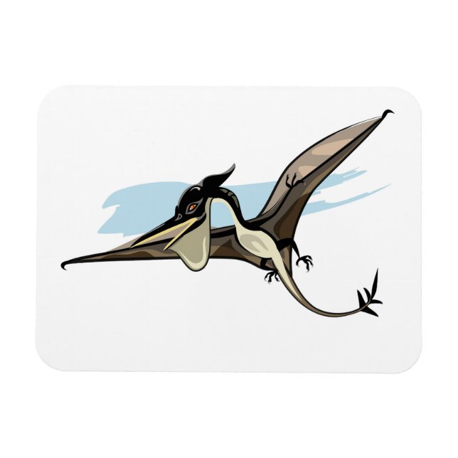 Ímã Ilustração De Um Dinossauro Pteranodon. (Horizontal)