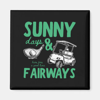 Imã Ilustração Dias Ensolarados e Fairways
