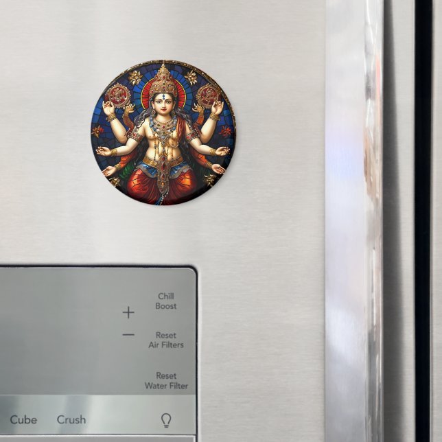Imã Ilustração divina de Deus e Deusa Indianos (In Situ (Fridge))