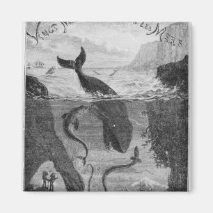 Imã Ilustração do cobrir '20.000 Leagues Sob o Mar'
