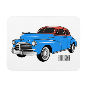 Ímã Ilustração do desenho animado Classic car 1948
