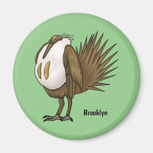 Imã ilustração do desenho animado de aves de garagem d