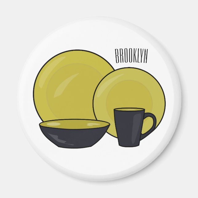 Imã ilustração do desenho de desenho de tabela (Frente)