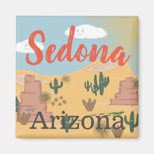 Imã Ilustração do deserto da arizona de Sedona