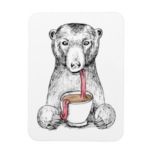 Ímã Ilustração do design do café das necessidades d