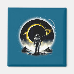 Imã Ilustração do Eclipse Espacial do Planeta da Ciênc
