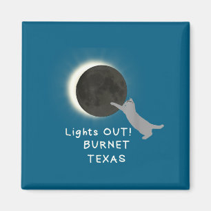 Imã Ilustração do Eclipse Solar Total Cat Burnet