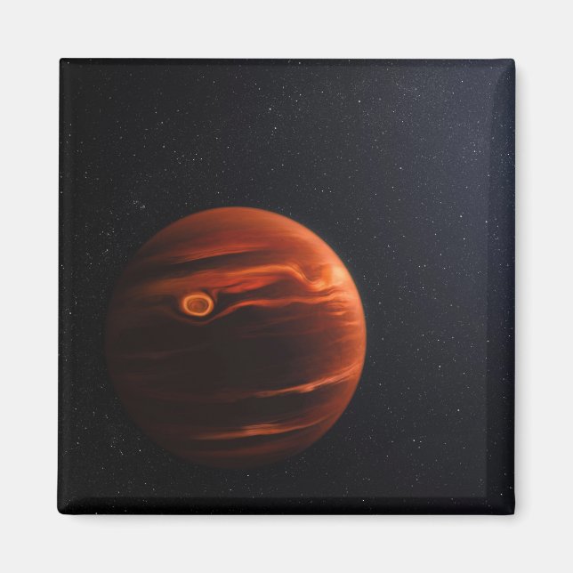 Imã Ilustração Do Exoplaneta Vhs 1256 B E Das Suas Est (Frente)