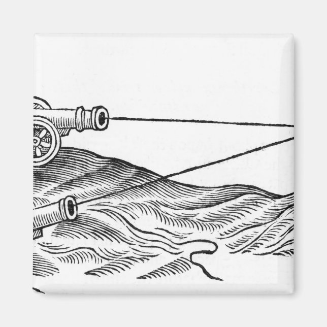 Imã Ilustração do Fogo Canhão (Frente)