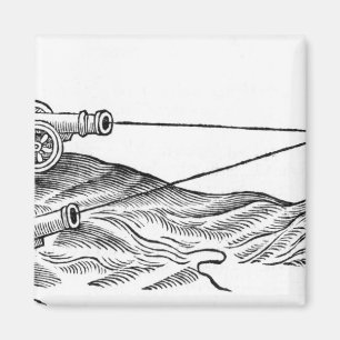 Imã Ilustração do fogo de canhão