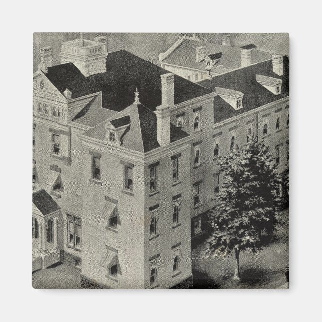 Imã Ilustração do Hartford Connecticut (Frente)