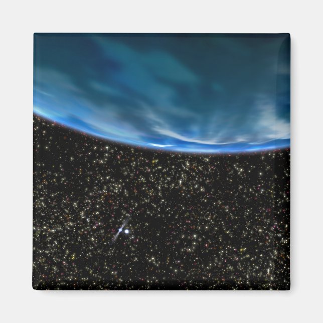 Imã Ilustração do horizonte da Terra (Frente)