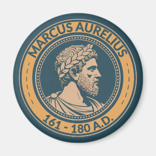 Imã Ilustração do Imperador Romano Marco Aurélio Badge