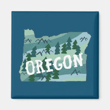 Ilustração do Mapa do Estado do Oregon