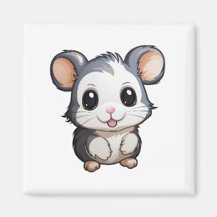 Imã Ilustração do rato de desenho animado